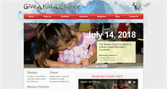 Desktop Screenshot of giveakidachance.org